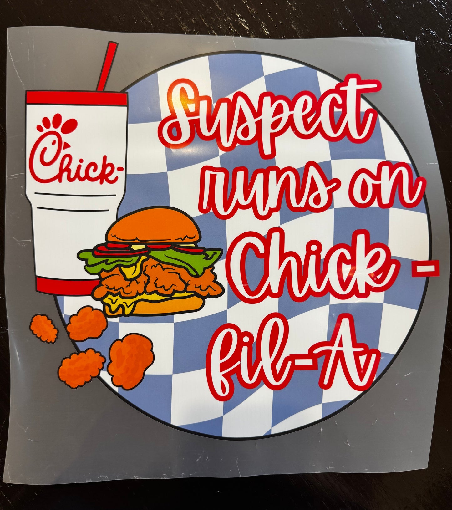 “Suspect runs on chck f lay"