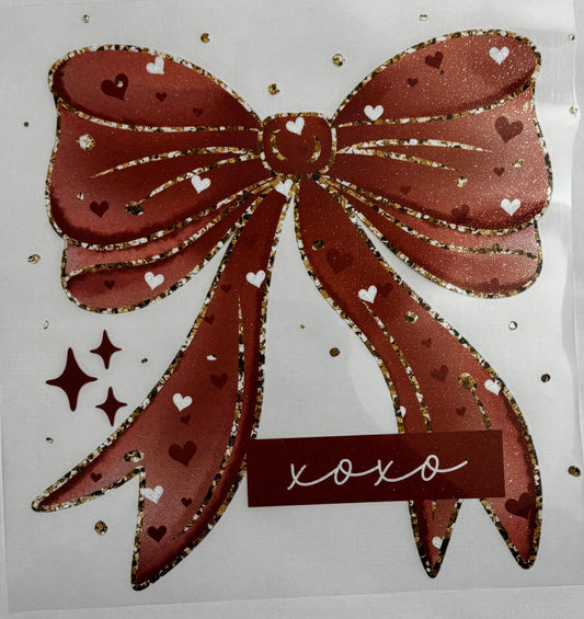 GLITTER “Bow xoxo”