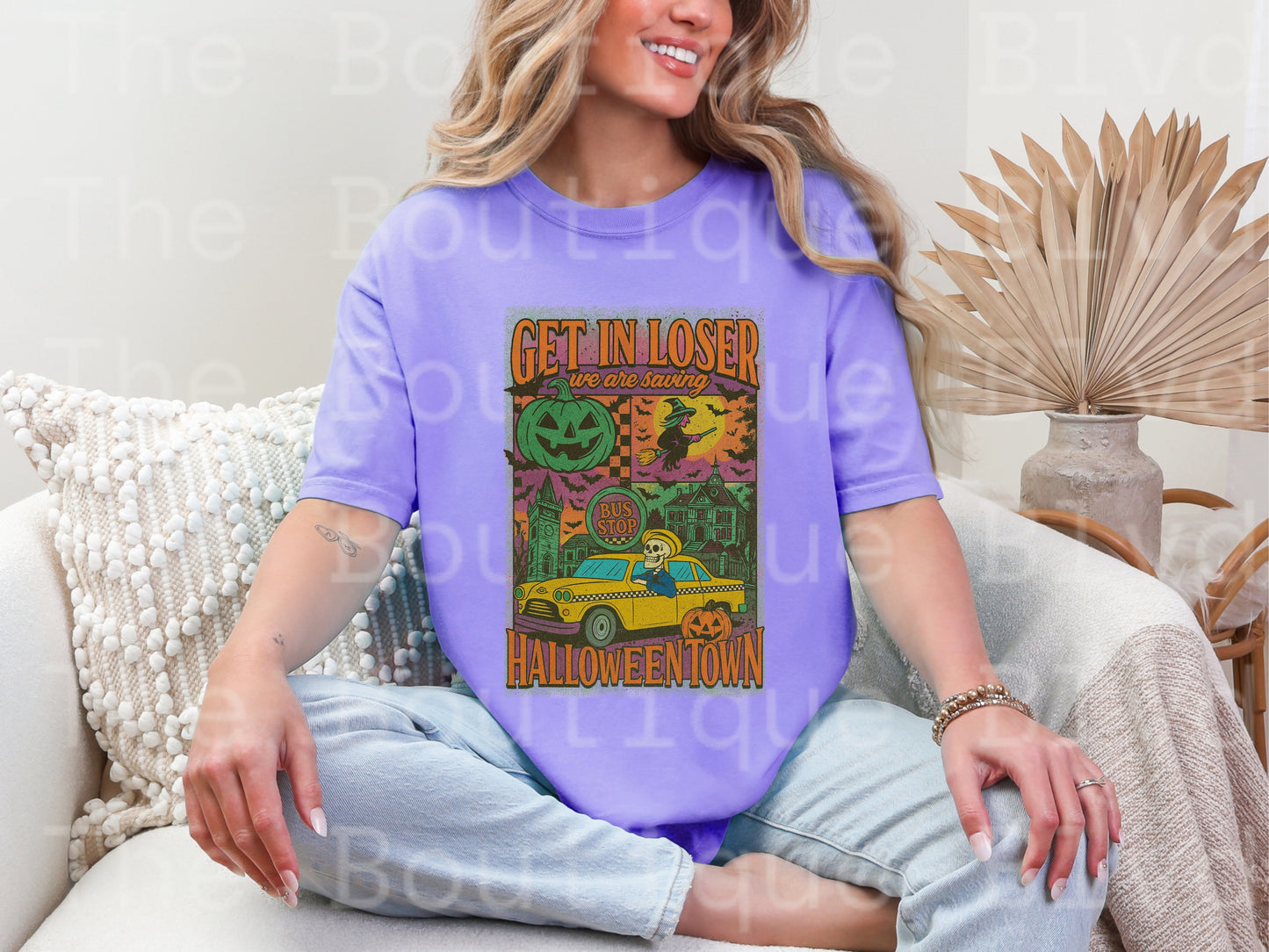 “Get in loser, Halloween-town" t-shirt