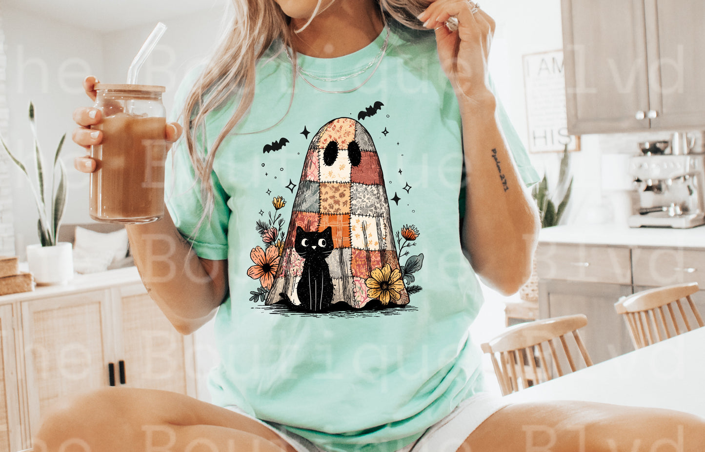 “Patch Ghost" t-shirt