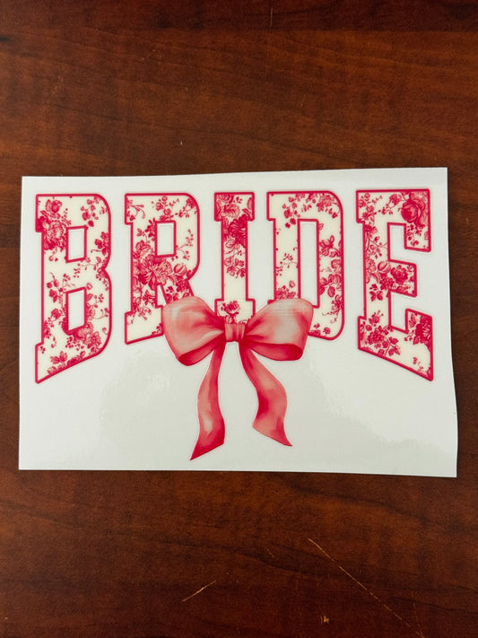“Bride pink” Decal