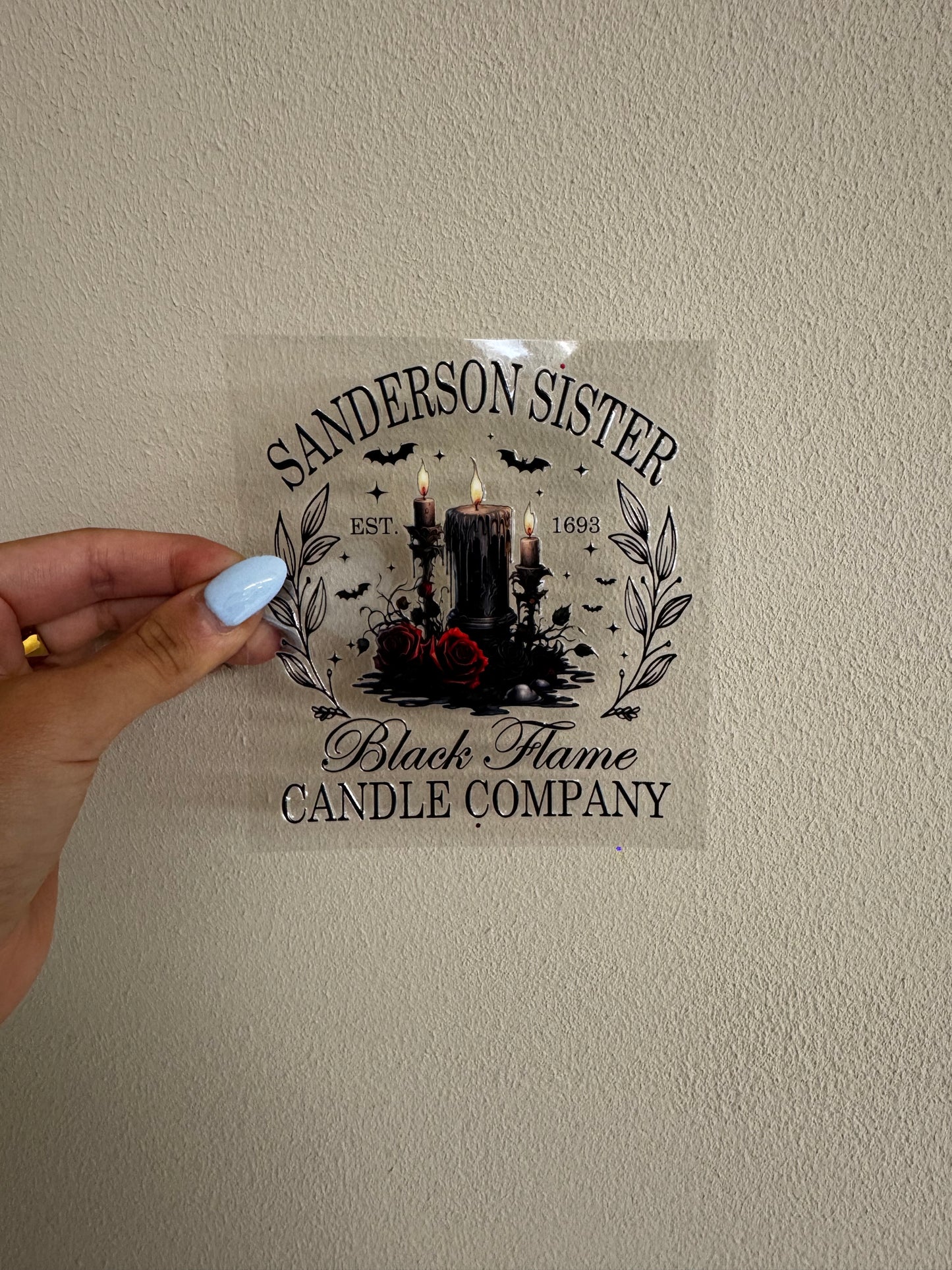 “SS Black Flame Candle” Decal