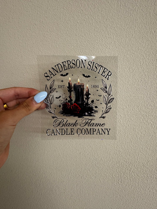 “SS Black Flame Candle” Decal