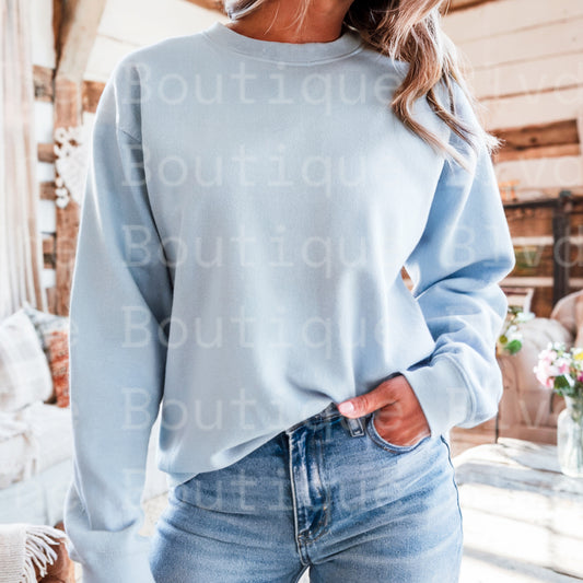 PICK YOUR DESIGN *BABY BLUE Gildan Unisex Sweatshirt