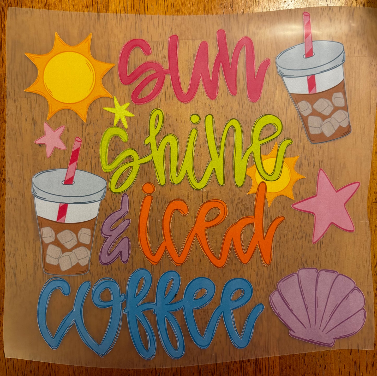 "Sunshine & iced coffee