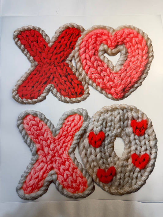 “Xoxo faux yarn”