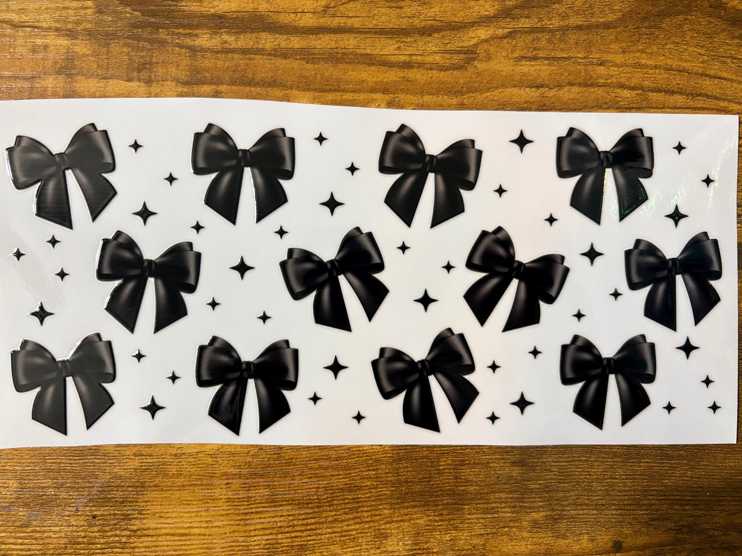 “Black bows” Wrap #76A