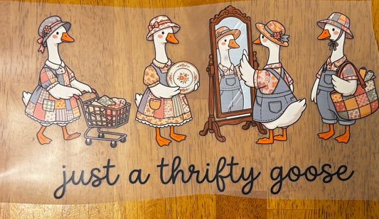 "Just a thrifty goose"