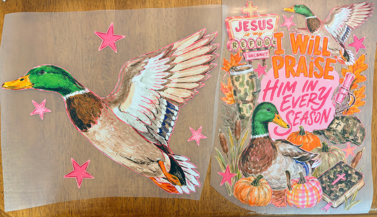 “Duck season” *FULL SIZE* FRONT AND BACK