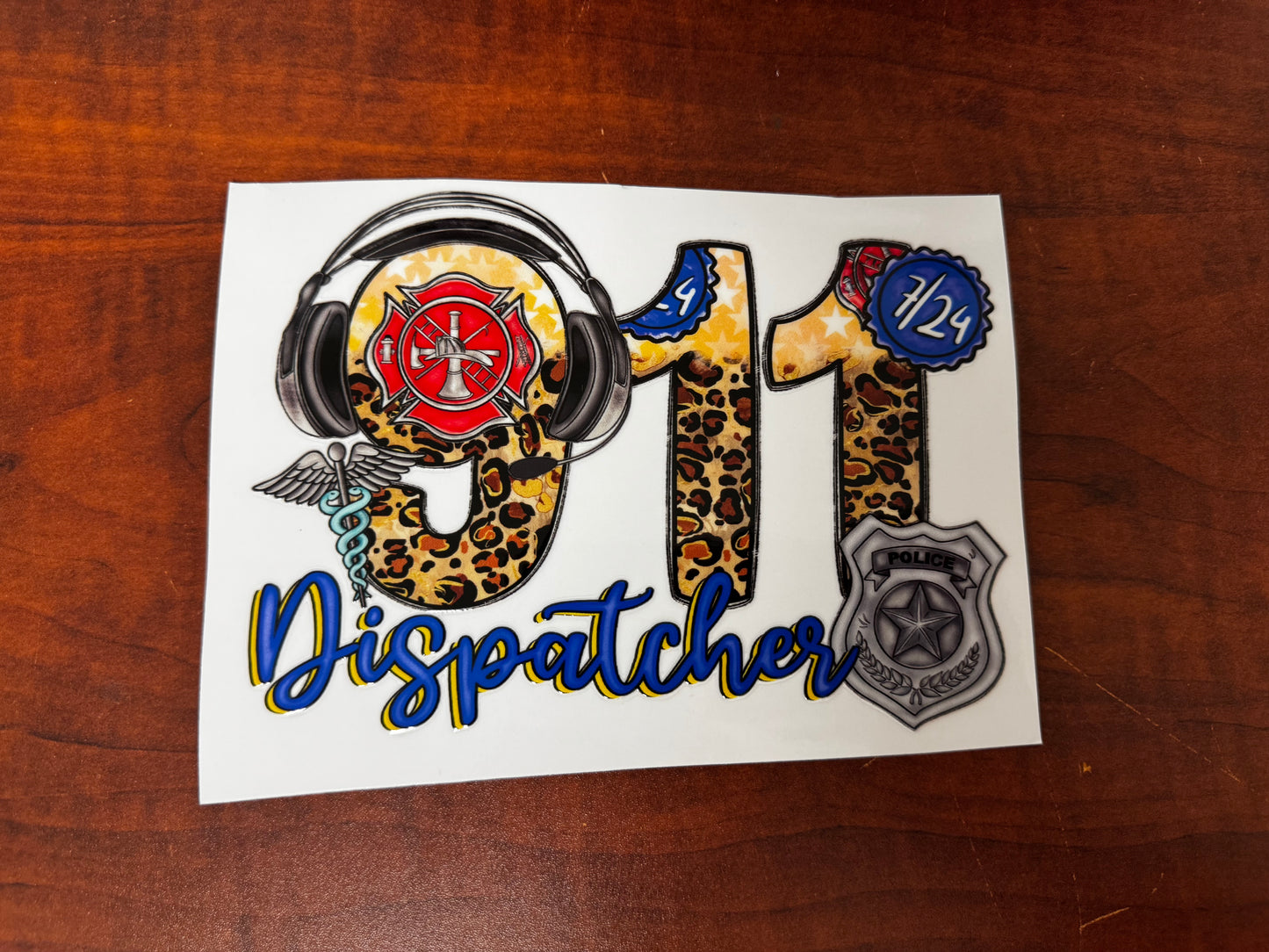 “911 Dispatcher” 40oz Decal