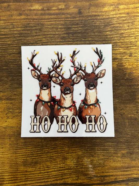 “Ho Ho Ho deers” Decal