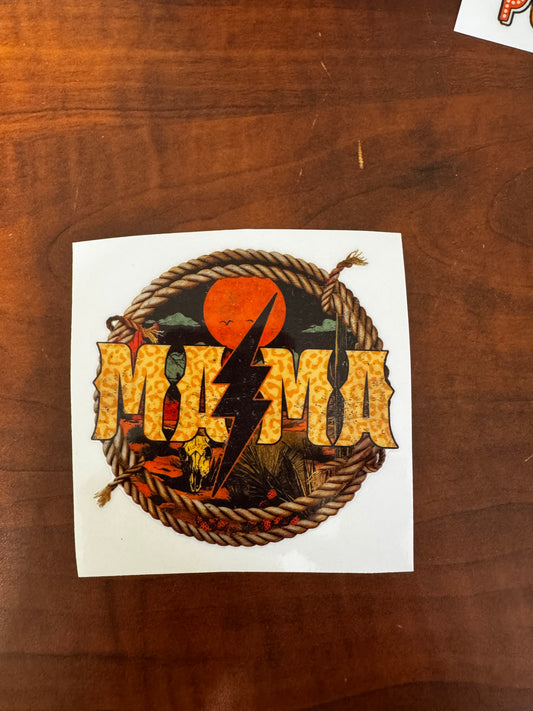 “Mama western” Decal