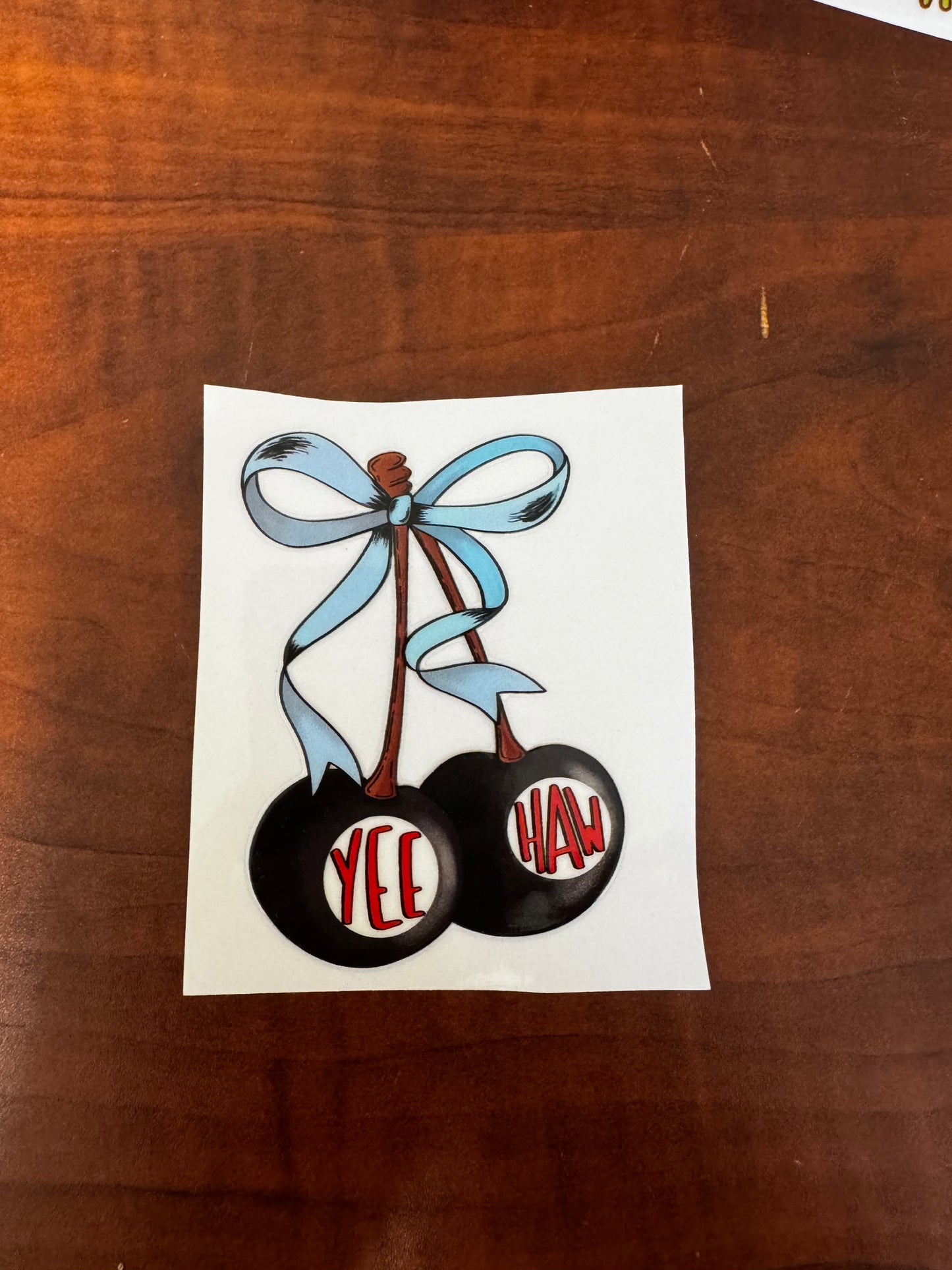 “Yee haw 8ball” Decal