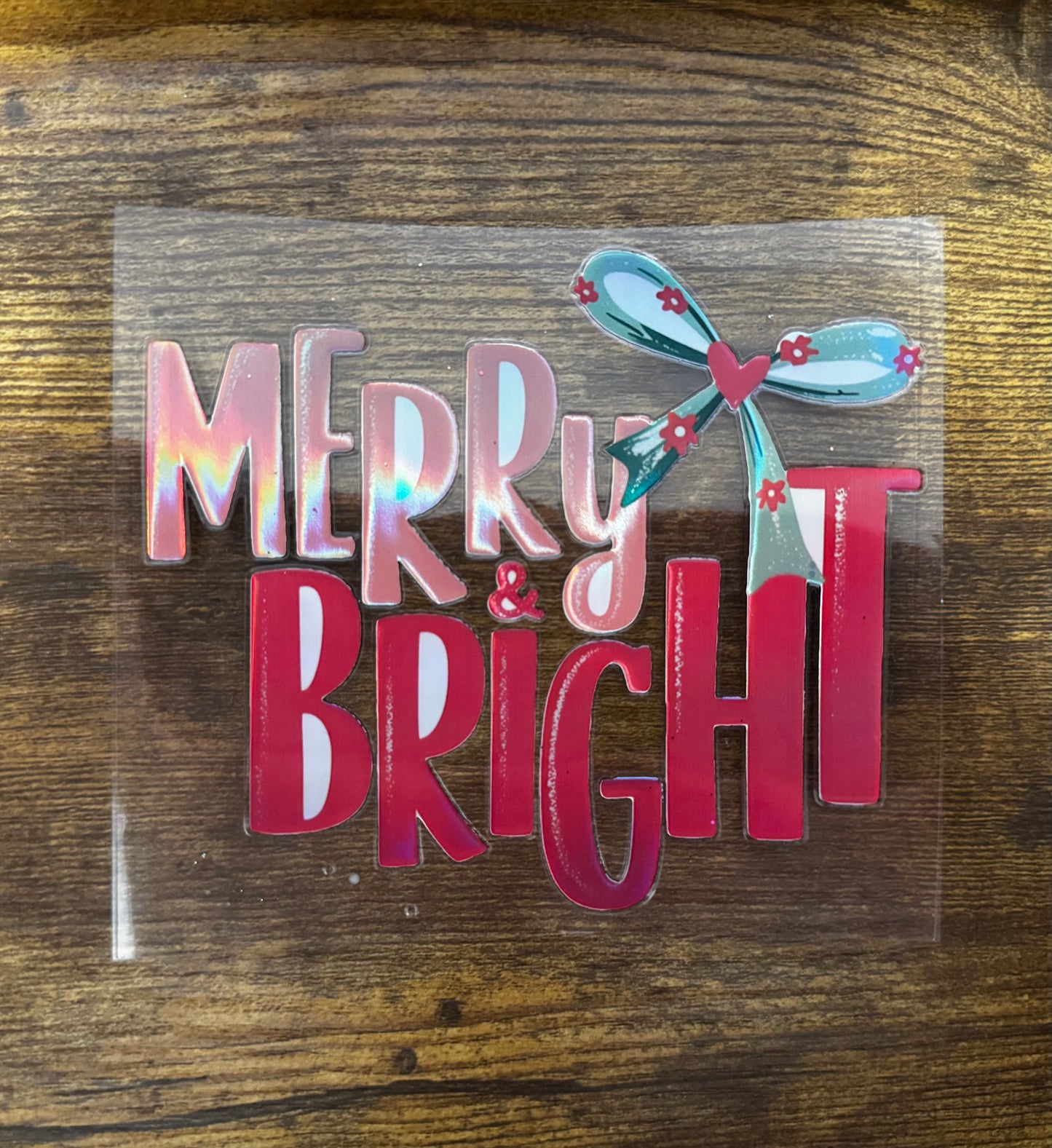 “Merry & bright halo” Decal