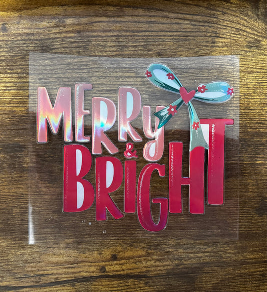 “Merry & bright halo” Decal
