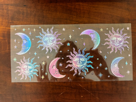“Holographic moon & sun” Wrap #277