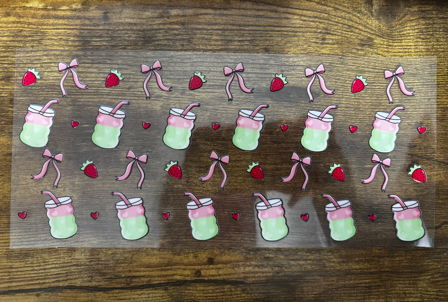 “Strawberry matcha” Wrap #260