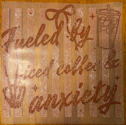 “Fueled by iced coffee & anxiety”
