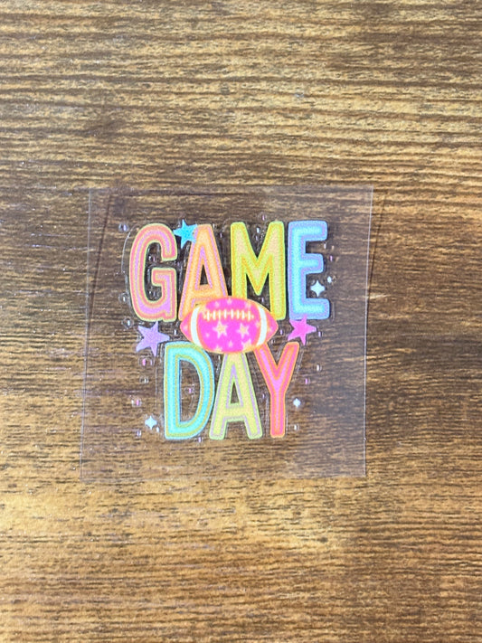 “Game Day” Shot glass decal
