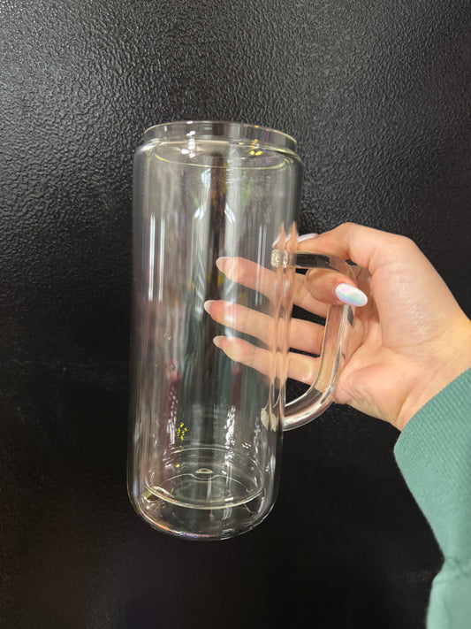 20oz GLASS Snow globe w/handle