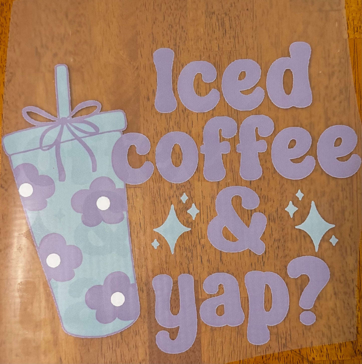 “Iced coffee & yap?”