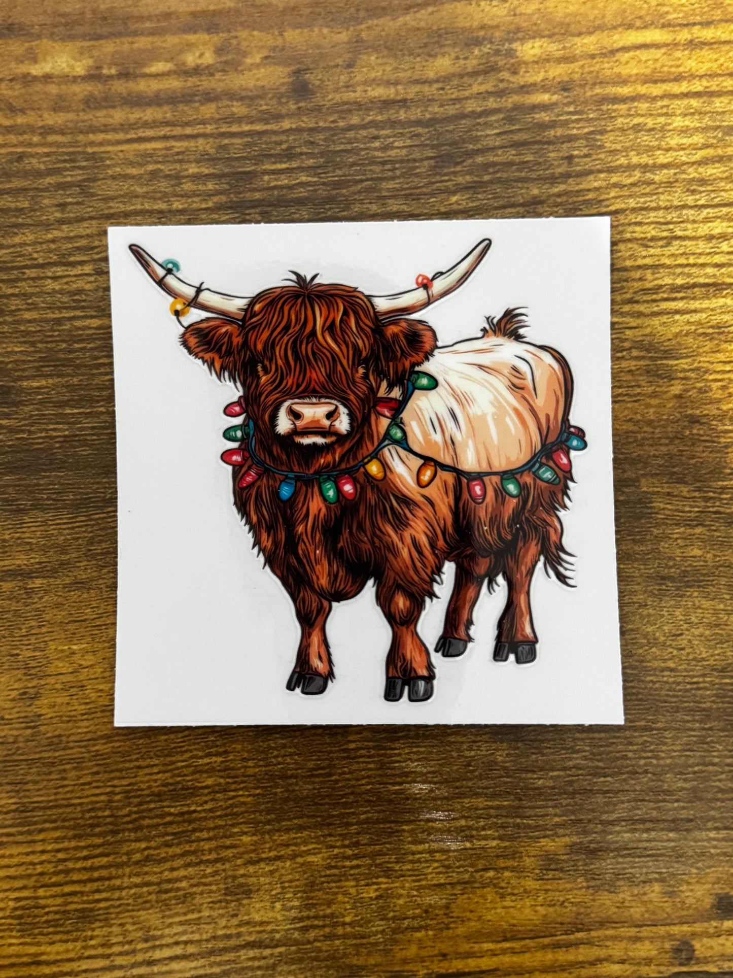 “Highland cow christmas” Decal