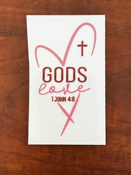 “Gods love” Decal