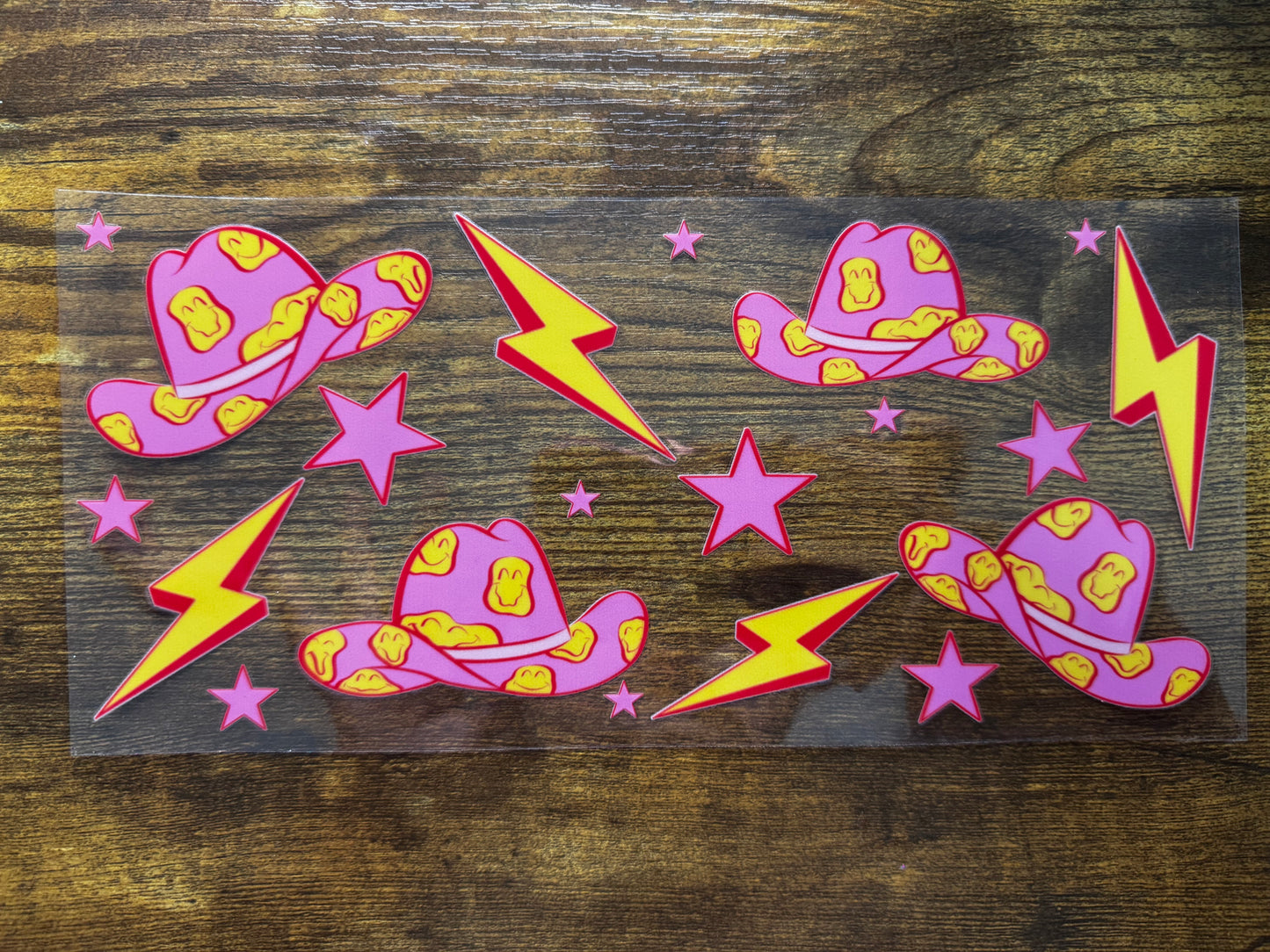 “Retro Smiley & hats” Wrap #332