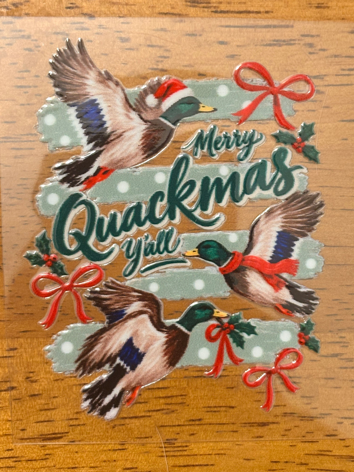 “Merry quackmas” Decal