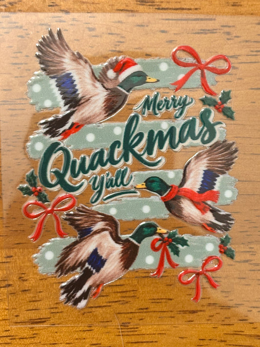 “Merry quackmas” Decal