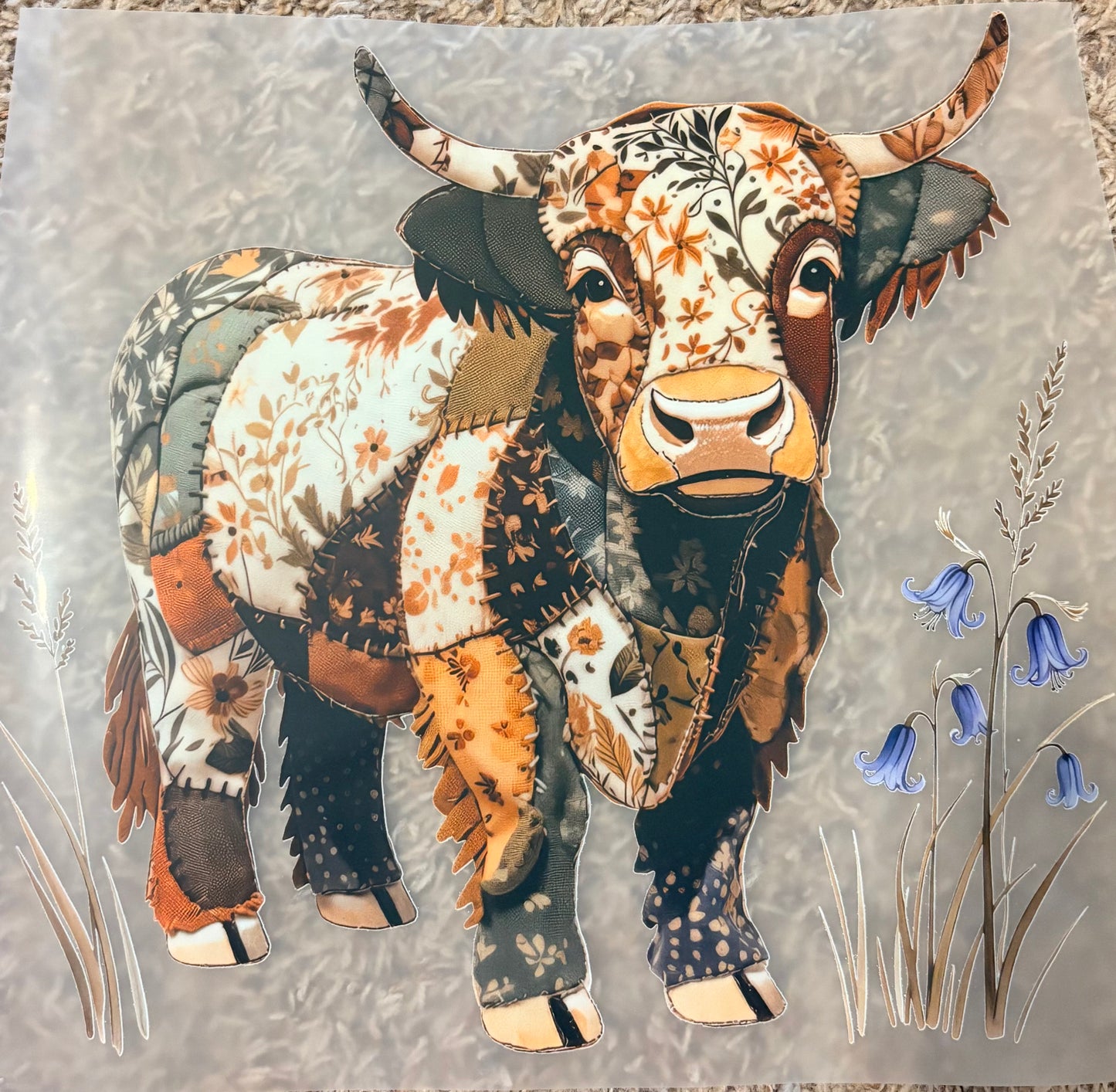 “Cloth highland cow”