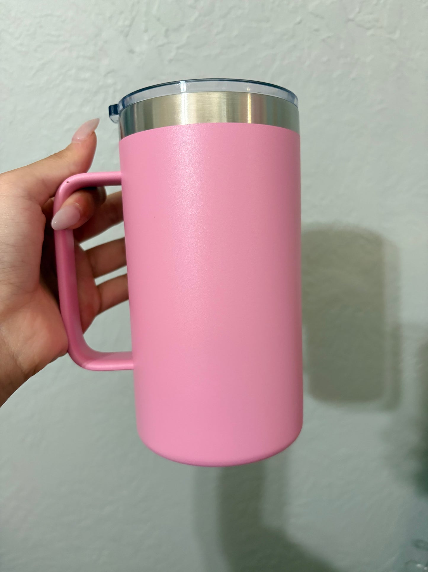 22oz PINK INSULATED Mug