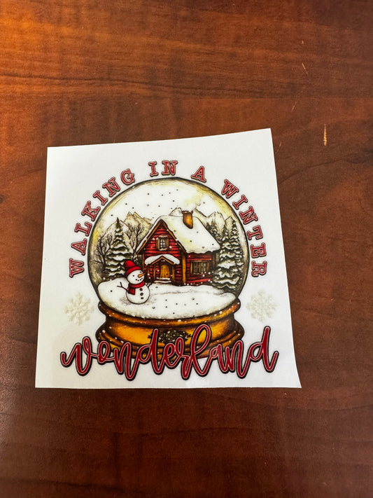 “Walking in a winter wonderland” Decal