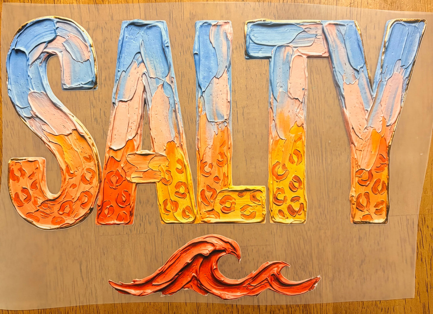 “Ombré salty”