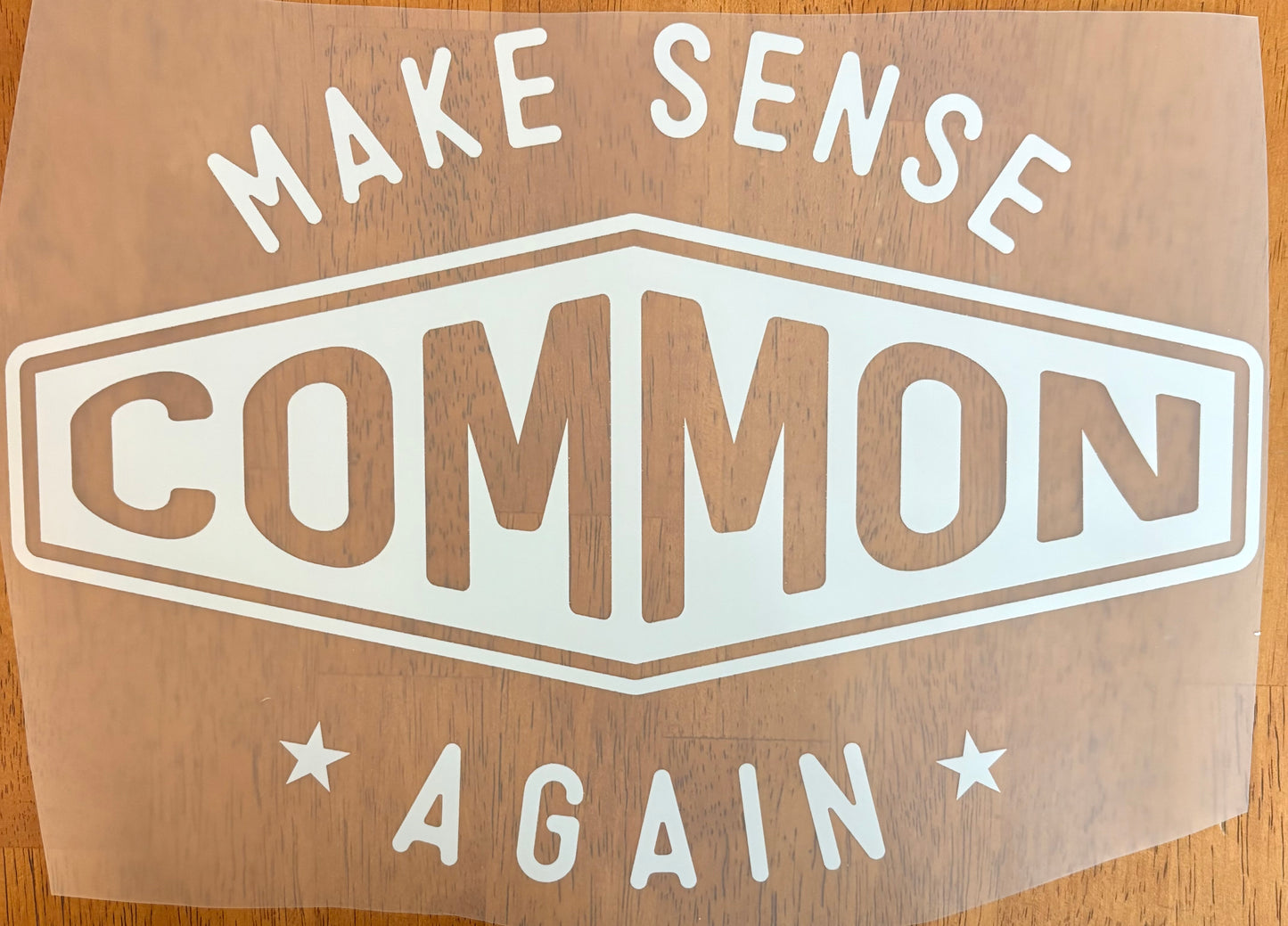 “Make sense common again”