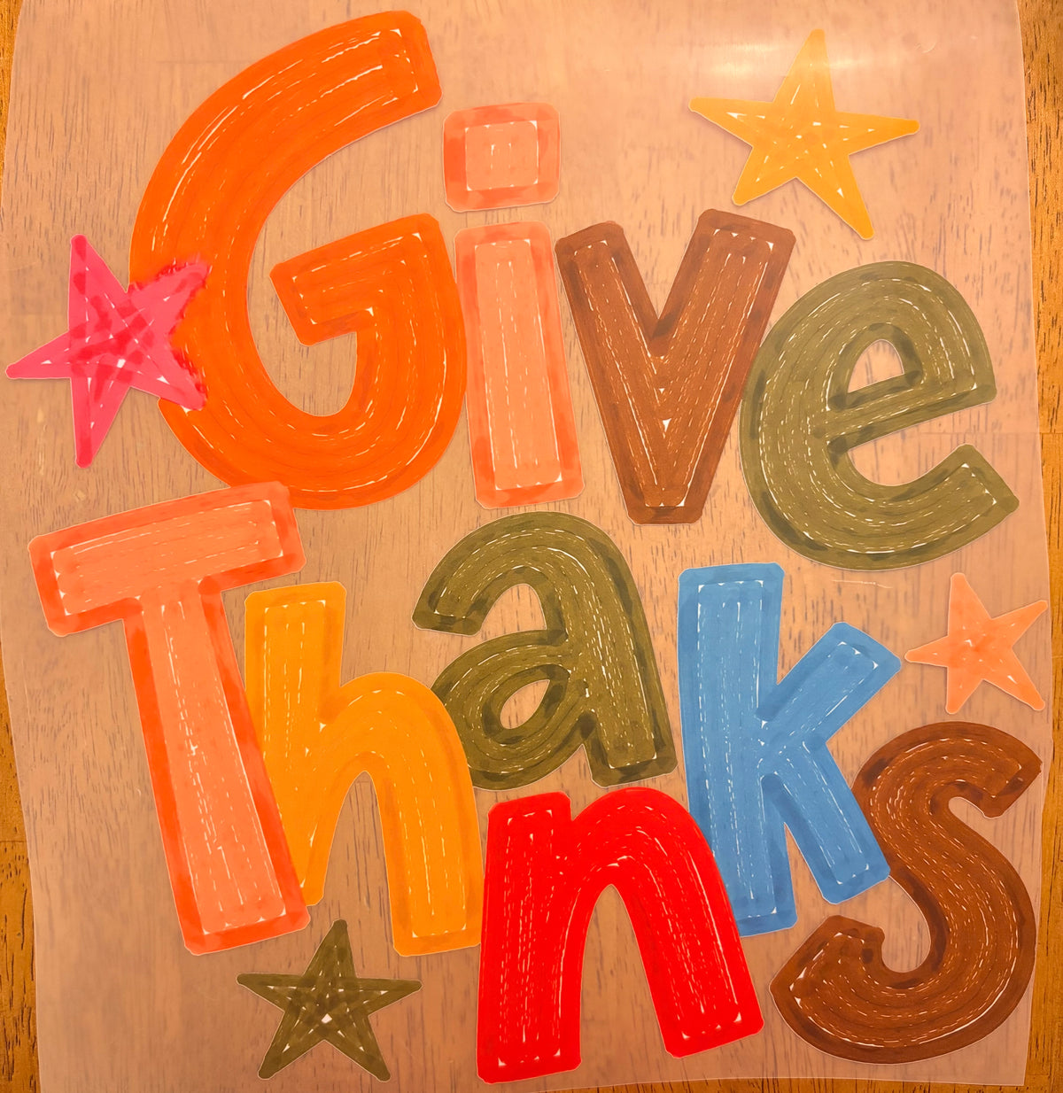“Give thanks”