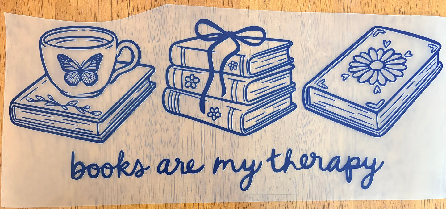 “Books are my therapy”
