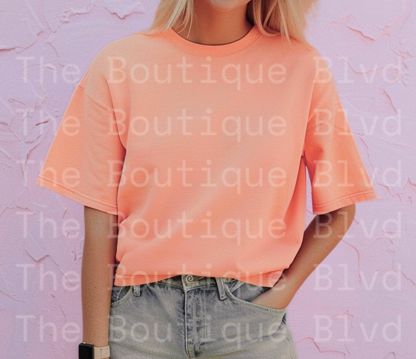 Neon Cantaloupe Comfort Colors Tee