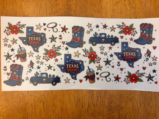 "Texas mom” Wrap #63A