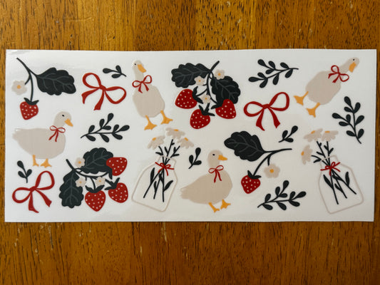 “Strawberry geese" Wrap #52