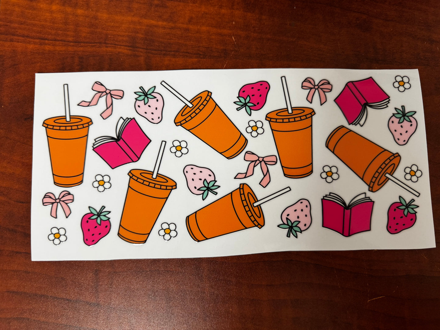 “Books & Iced coffee girly” Wrap #352