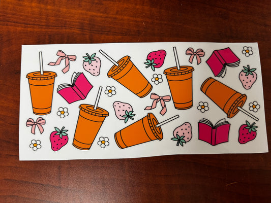 “Books & Iced coffee girly” Wrap #352