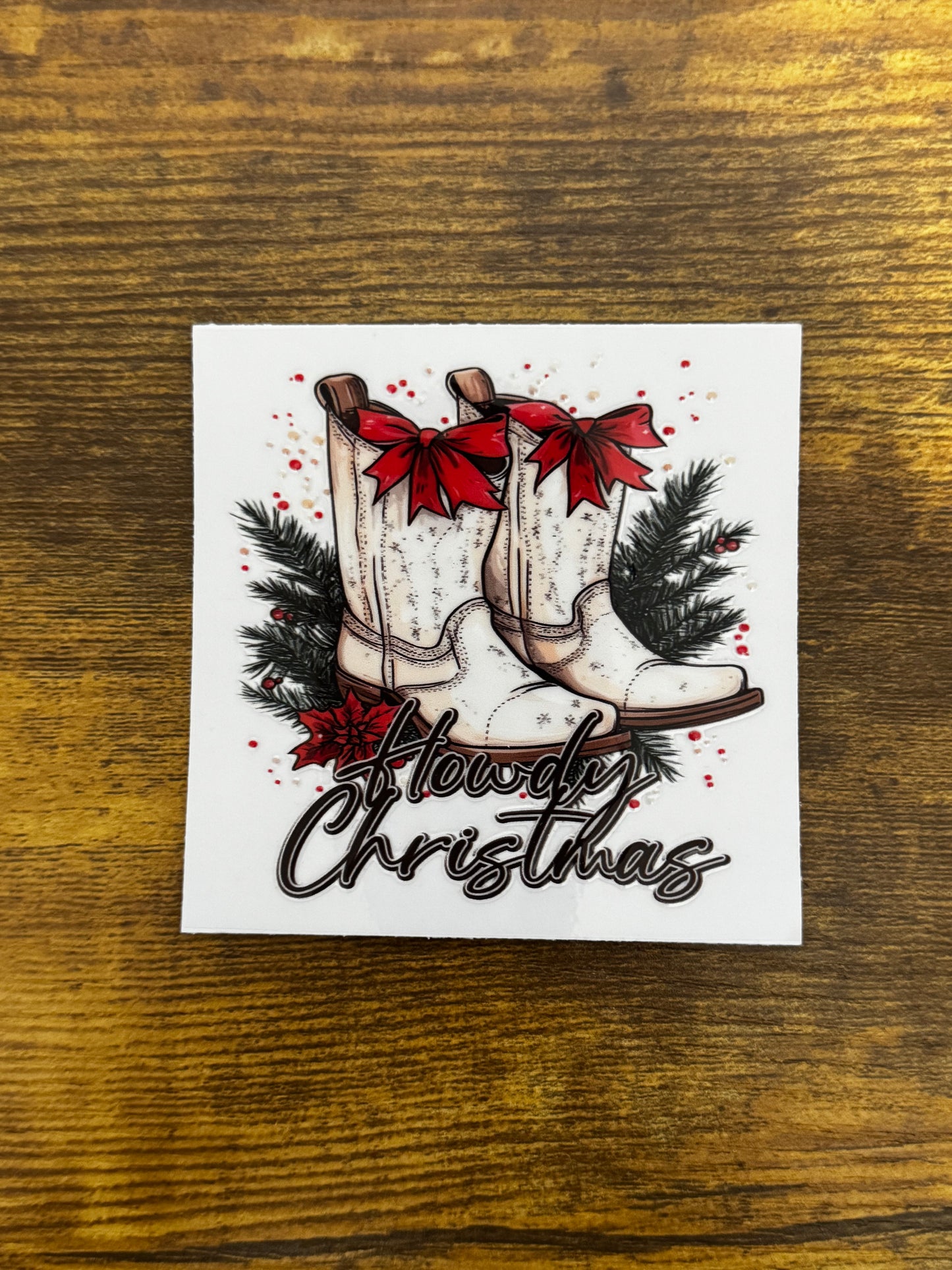 “Christmas boots” Decal