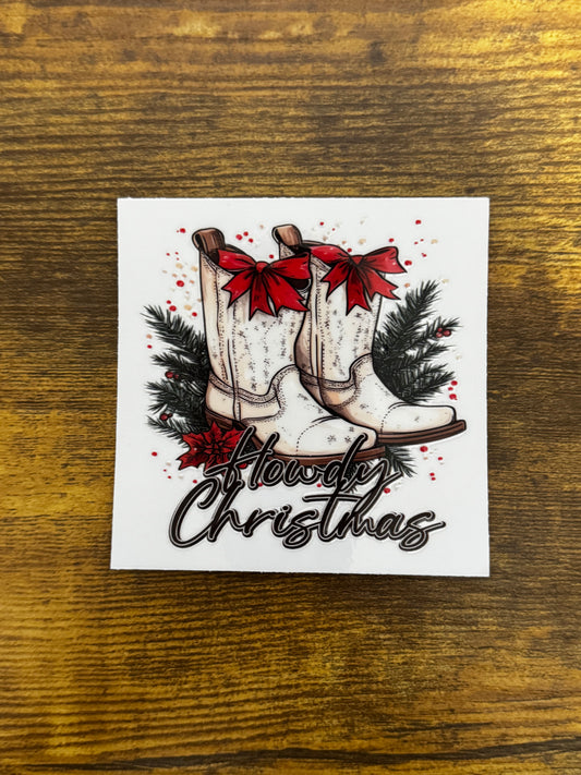 “Christmas boots” Decal