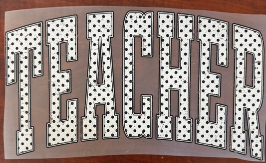 "Polka dot teacher"