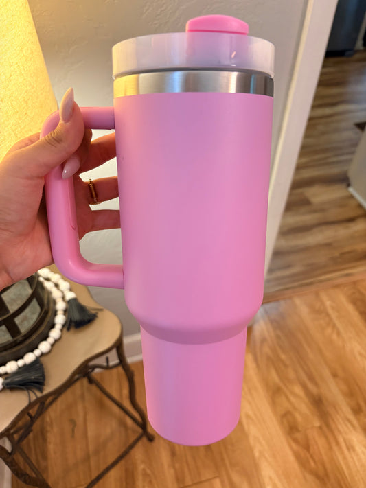 40oz BARBIE PINK INSULATED tumbler