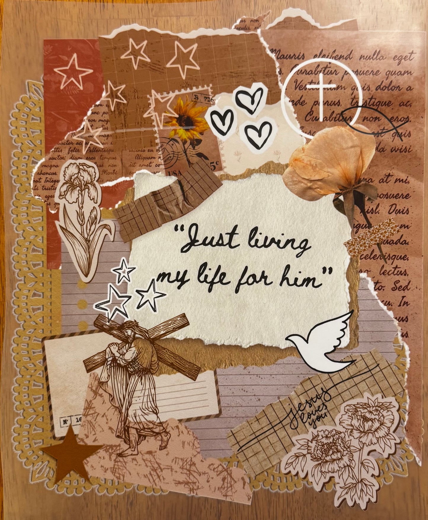 "Just living my life for him"