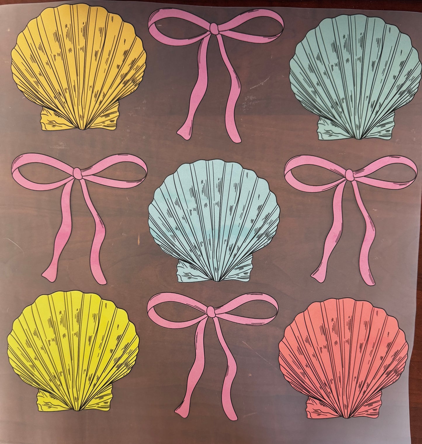 "Shells and bows"