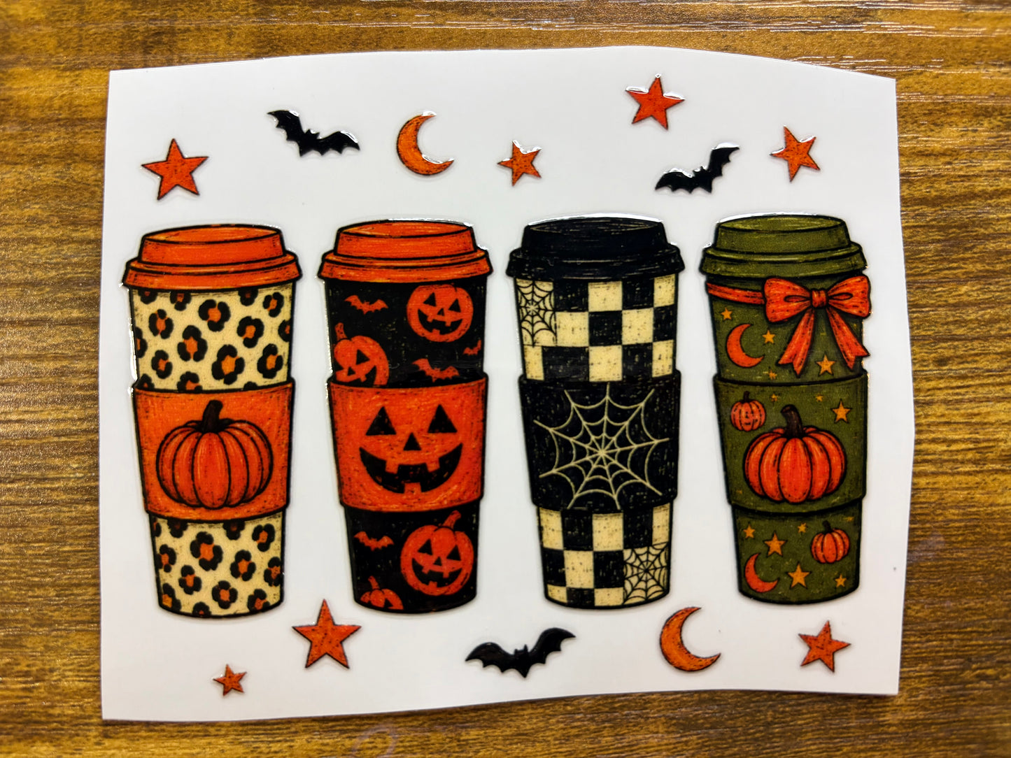 “Halloween coffee cups” Decal