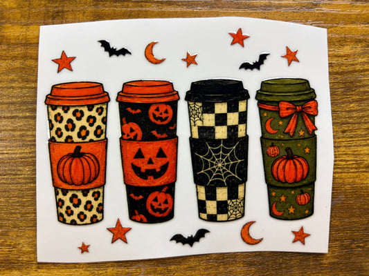 “Halloween coffee cups” Decal